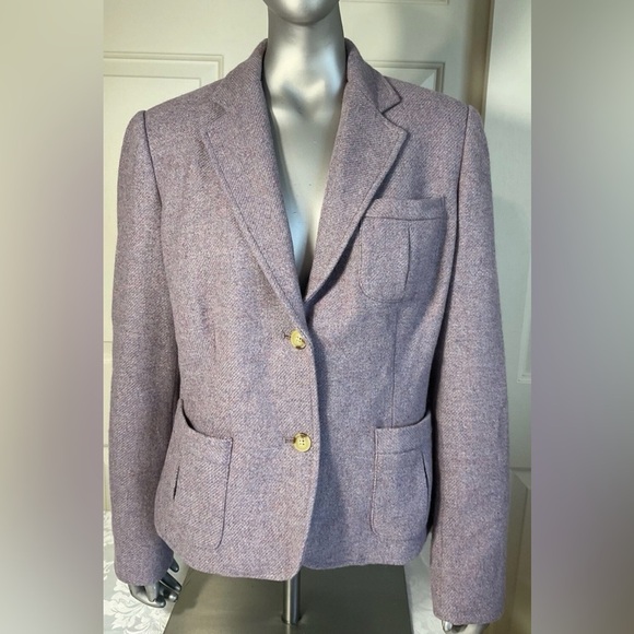 Chaps Jackets & Blazers - Chaps Petite Light Purple Wool Blend Blazer Womens Size 14P